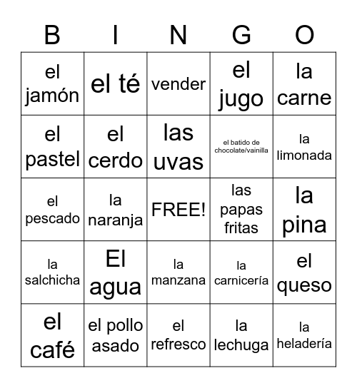 BANKER Bingo Card