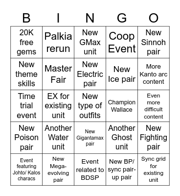 November Datamine Bingo Card