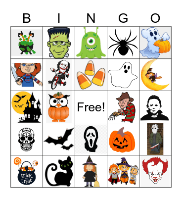 Halloween Bingo Card