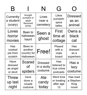 HALLOWEEN BINGO Card