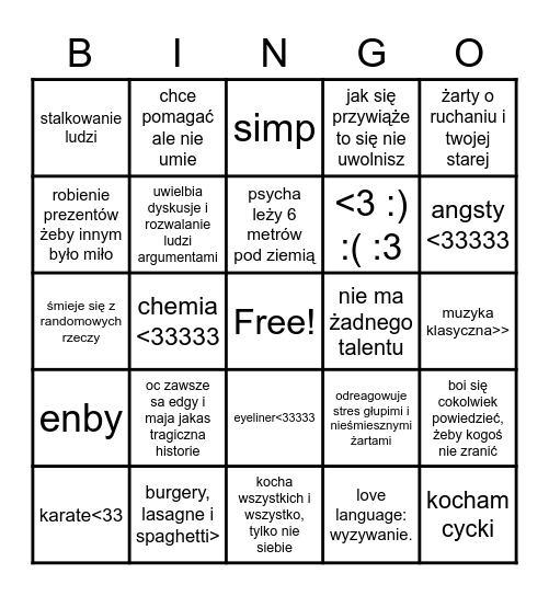 moje bingo ez Bingo Card