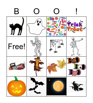Halloween Bingo Card