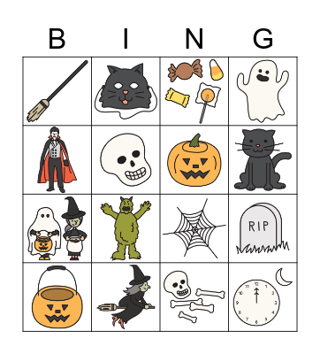 Halloween Bingo Card