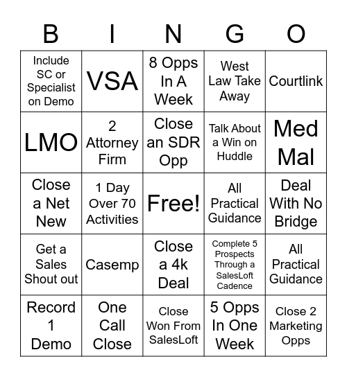 Turk-E Bing-O Bingo Card