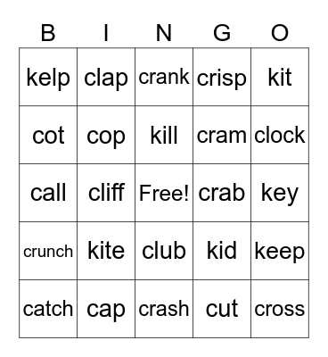 Cat and Kite Rule Bingo Card