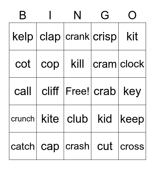 Cat and Kite Rule Bingo Card