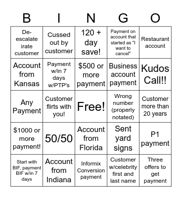 Team Ramsell Bingo!! Bingo Card