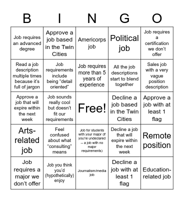 Handshake BINGO! Cross off a square every time you encounter the following scenarios: Bingo Card