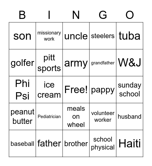 Homer's birthday bingo Card