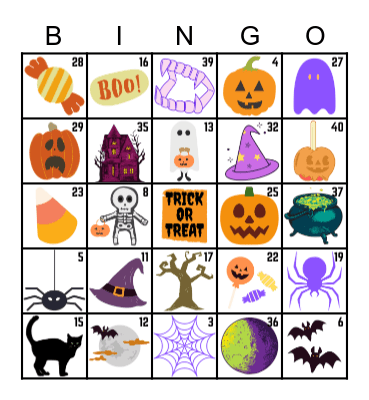 Halloween Bingo Card