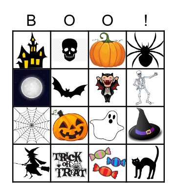 Halloween Bingo Card