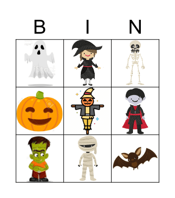 Halloween Bingo Card