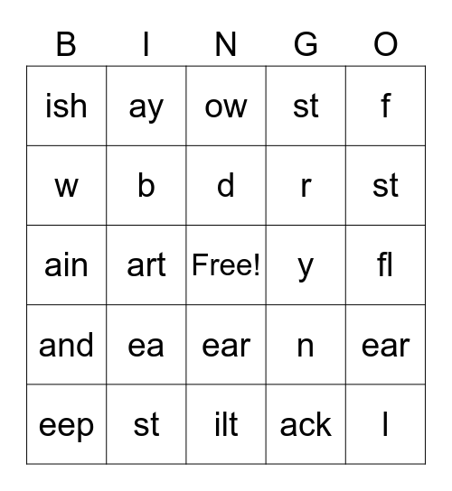 Floating Town Bingo Card