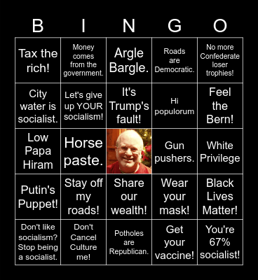 Bruce Magee Bingo & Drinking Game Bingo Card