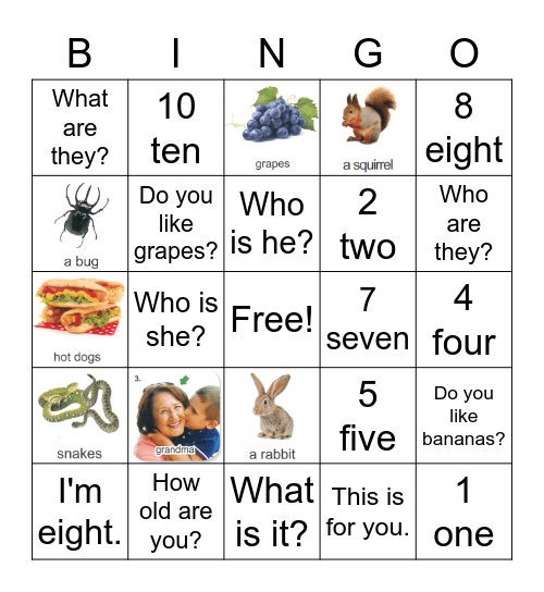 Start Camp 3 Bingo Card