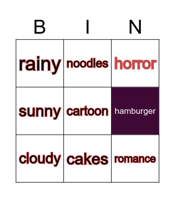 IamThuyVy Bingo Card