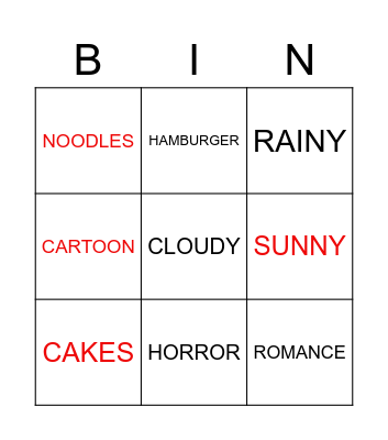 Kiều My Bingo Card