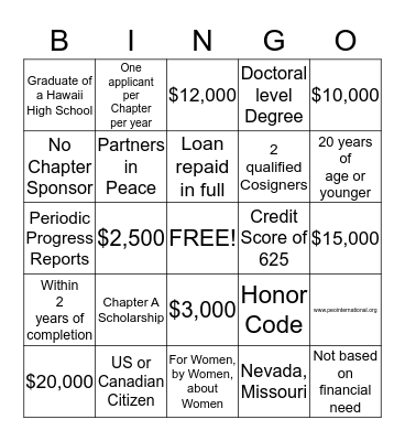 Bingo Card