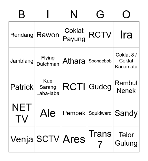 Noelle Keren Bingo Card