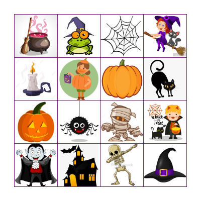 Halloween Bingo Card
