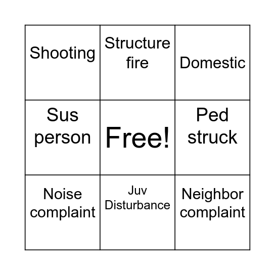 Halloweenie Bingo Card