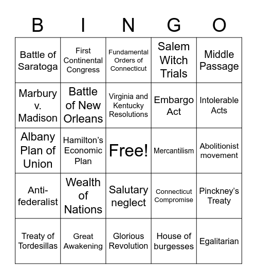 Stfu Bingo Card