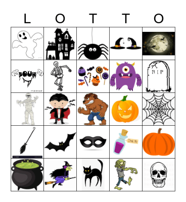 L'Halloween Bingo Card