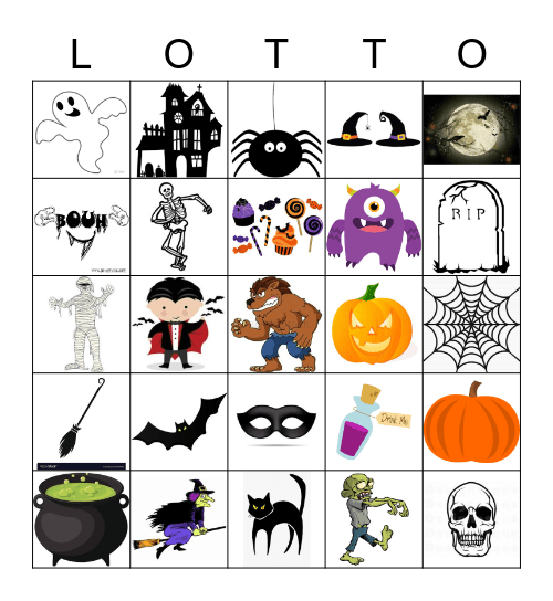 L'Halloween Bingo Card