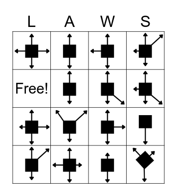 Free Body Diagram Bingo Card