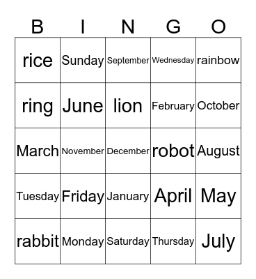 Bingo Game Card 3 Bingo Card