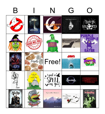 Spooky Song Bingo Card