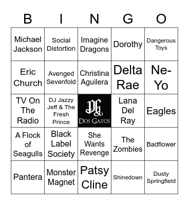 Halloween Songs II Bingo Card