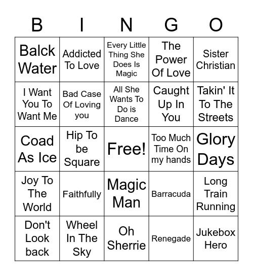 Whistle #3 Bingo Card