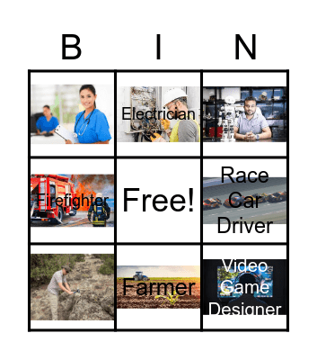 STEM Careers Bingo Card