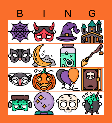 Joyeuse Halloween Bingo Card