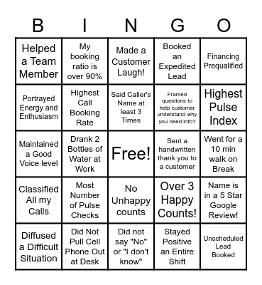 Spooktacular Customer Service Bingo Card