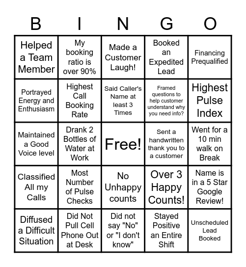 Spooktacular Customer Service Bingo Card