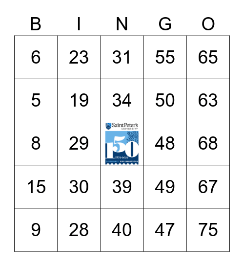Giving Tuesday Bingo Card