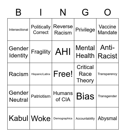 DIO BINGO! Bingo Card