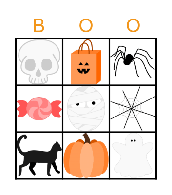 Halloween Bingo Card