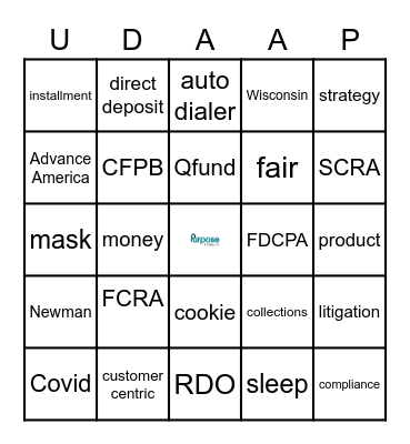 Compliant Bingo Card