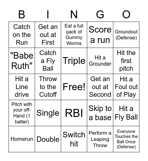 The Incredible Hucks Bingo Bonanza: Dingers Edition Bingo Card