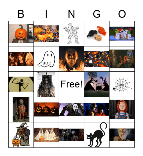 Halloween Bingo Card