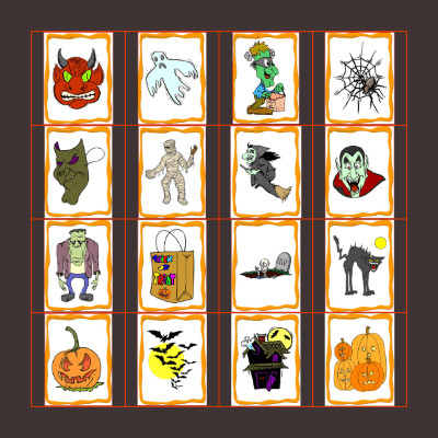 Halloween Bingo Card