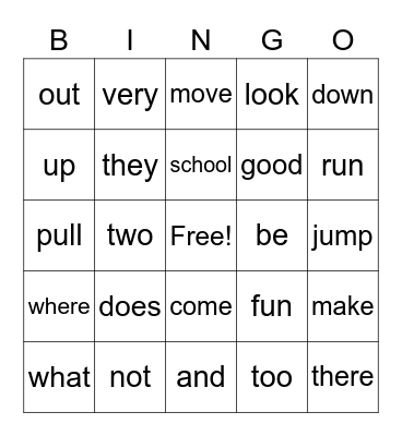 Unit 1 Review Bingo Card