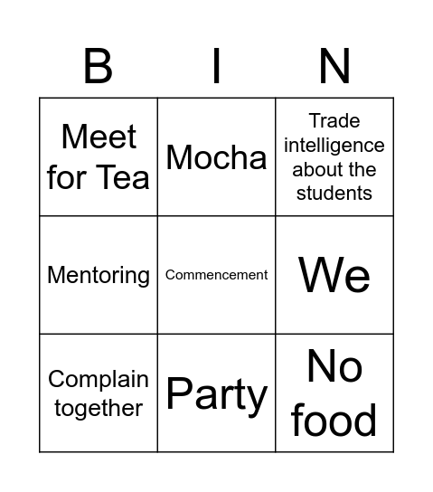 Elaine & Suat Ling Bingo Card