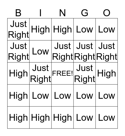Alert Bingo Card