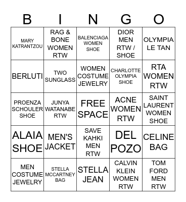 The Webster Miami MAY 2015 Bingo Card