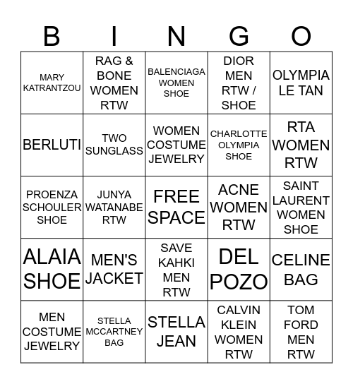 The Webster Miami MAY 2015 Bingo Card