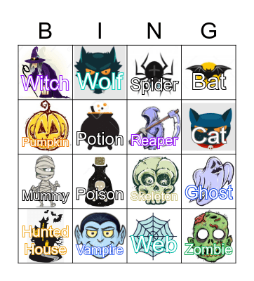 Halloween Bingo Card